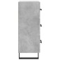 vidaXL Sideboard Betongrau 34,5x34x90 cm Holzwerkstoff vidaXL Sideboard Betongrau 34,5x34x90 cm Holzwerkstoff