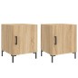 vidaXL Nachttische 2 Stk. Sonoma-Eiche 40x40x50 cm Holzwerkstoff vidaXL Nachttische 2 Stk. Sonoma-Eiche 40x40x50 cm Holzwerkstoff