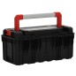 vidaXL Werkzeugkoffer Schwarz und Rot 55x28x26,5 cm vidaXL Werkzeugkoffer Schwarz und Rot 55x28x26,5 cm