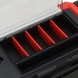 vidaXL Werkzeugkoffer Schwarz und Rot 55x28x26,5 cm vidaXL Werkzeugkoffer Schwarz und Rot 55x28x26,5 cm