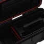 vidaXL Werkzeugkoffer Schwarz und Rot 55x28x26,5 cm vidaXL Werkzeugkoffer Schwarz und Rot 55x28x26,5 cm