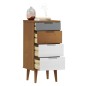 vidaXL Schubladenschrank MOLDE Braun 40x35x82 cm Massivholz Kiefer vidaXL Schubladenschrank MOLDE Braun 40x35x82 cm Massivholz Kiefer