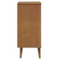 vidaXL Schubladenschrank MOLDE Braun 40x35x82 cm Massivholz Kiefer vidaXL Schubladenschrank MOLDE Braun 40x35x82 cm Massivholz Kiefer