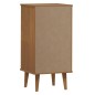 vidaXL Schubladenschrank MOLDE Braun 40x35x82 cm Massivholz Kiefer vidaXL Schubladenschrank MOLDE Braun 40x35x82 cm Massivholz Kiefer