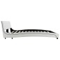 vidaXL Bett mit Memory-Schaum-Matratze Weiß Kunstleder 160x200cm vidaXL Bett mit Memory-Schaum-Matratze Weiß Kunstleder 160x200cm
