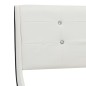 vidaXL Bett mit Memory-Schaum-Matratze Weiß Kunstleder 160x200cm vidaXL Bett mit Memory-Schaum-Matratze Weiß Kunstleder 160x200cm
