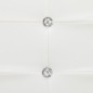vidaXL Bett mit Memory-Schaum-Matratze Weiß Kunstleder 160x200cm vidaXL Bett mit Memory-Schaum-Matratze Weiß Kunstleder 160x200cm