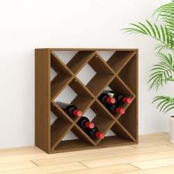 vidaXL Weinregal Honigbraun 62x25x62 cm Massivholz Kiefer