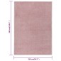 vidaXL Teppich Kurzflor 240x340 cm Rosa vidaXL Teppich Kurzflor 240x340 cm Rosa