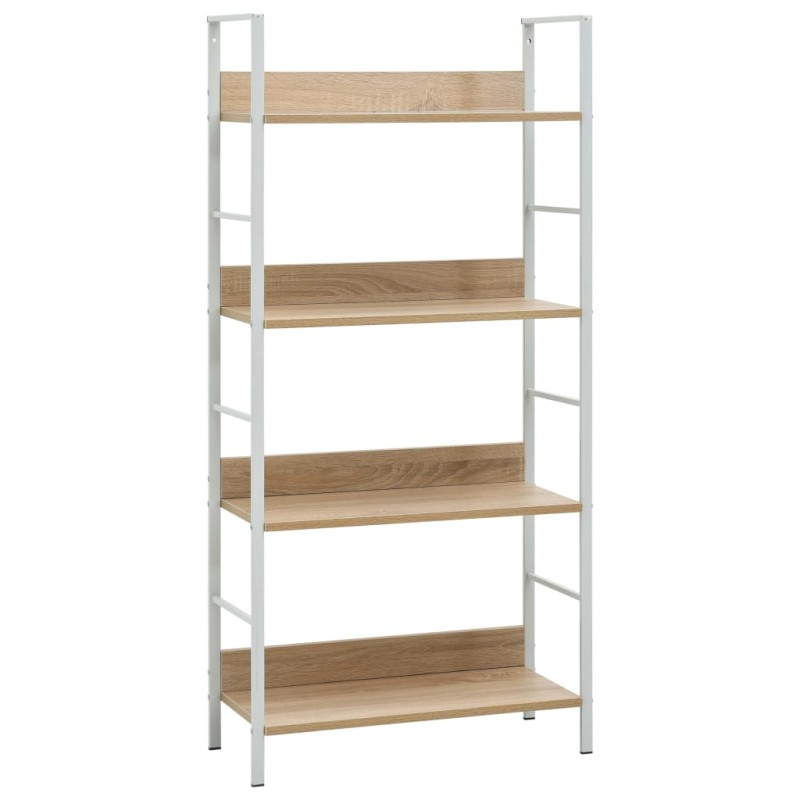 vidaXL Bücherregal 4 Regalböden Eiche 60×27,6×124,5 cm Holzwerkstoff vidaXL Bücherregal 4 Regalböden Eiche 60×27,6×124,5 cm Holzwerkstoff