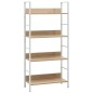 vidaXL Bücherregal 4 Regalböden Eiche 60×27,6×124,5 cm Holzwerkstoff vidaXL Bücherregal 4 Regalböden Eiche 60×27,6×124,5 cm Holzwerkstoff