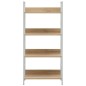 vidaXL Bücherregal 4 Regalböden Eiche 60×27,6×124,5 cm Holzwerkstoff vidaXL Bücherregal 4 Regalböden Eiche 60×27,6×124,5 cm Holzwerkstoff