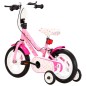 vidaXL Kinderfahrrad 12 Zoll Weiß und Rosa vidaXL Kinderfahrrad 12 Zoll Weiß und Rosa