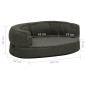 vidaXL Hundematratze Ergonomisch 60x42cm Leinenoptik Fleece Dunkelgrau