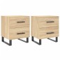 vidaXL Nachttische 2 Stk. Sonoma-Eiche 40x35x47,5 cm Holzwerkstoff vidaXL Nachttische 2 Stk. Sonoma-Eiche 40x35x47,5 cm Holzwerkstoff