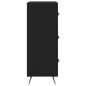 vidaXL Kommode Schwarz 69,5x34x90 cm Holzwerkstoff vidaXL Kommode Schwarz 69,5x34x90 cm Holzwerkstoff