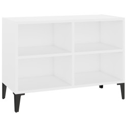 vidaXL TV-Schrank mit Metallbeinen Weiß 69,5x30x50cm