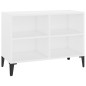 vidaXL TV-Schrank mit Metallbeinen Weiß 69,5x30x50cm vidaXL TV-Schrank mit Metallbeinen Weiß 69,5x30x50cm