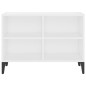 vidaXL TV-Schrank mit Metallbeinen Weiß 69,5x30x50cm vidaXL TV-Schrank mit Metallbeinen Weiß 69,5x30x50cm