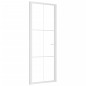 vidaXL Innentür 76x201,5 cm Weiß ESG-Glas und Aluminium vidaXL Innentür 76x201,5 cm Weiß ESG-Glas und Aluminium