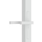 vidaXL Innentür 76x201,5 cm Weiß ESG-Glas und Aluminium vidaXL Innentür 76x201,5 cm Weiß ESG-Glas und Aluminium