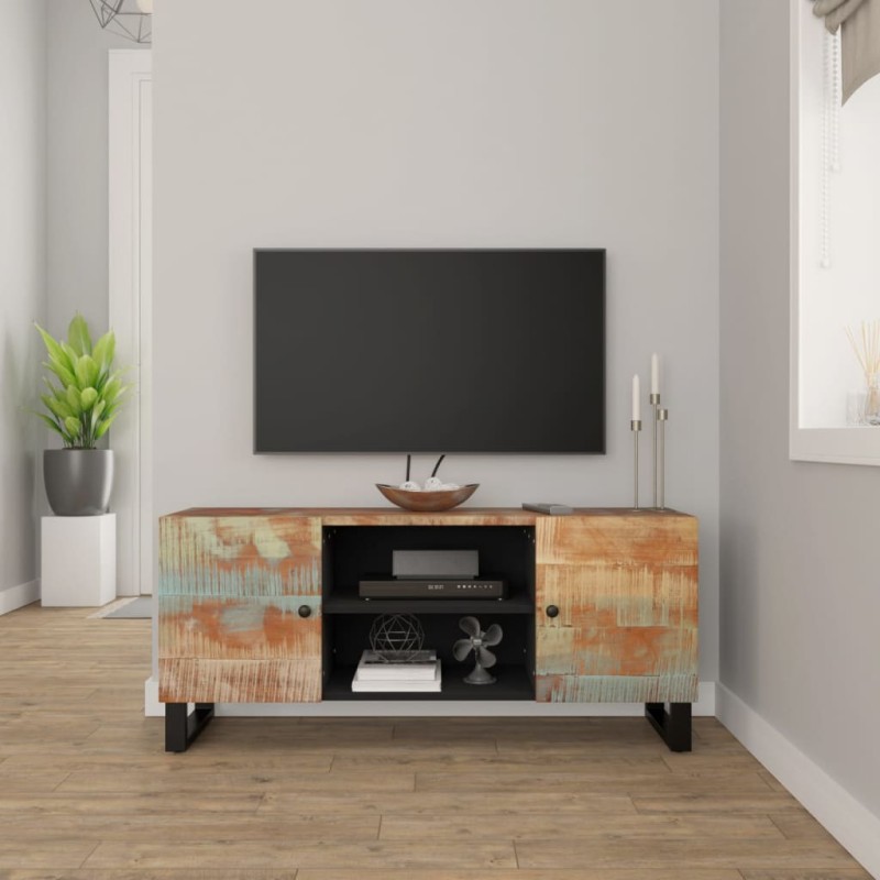 vidaXL TV-Schrank 105x33x46 cm Altholz Massiv vidaXL TV-Schrank 105x33x46 cm Altholz Massiv