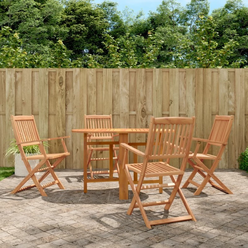 vidaXL 5-tlg. Garten-Essgruppe Klappbar Akazie Massivholz vidaXL 5-tlg. Garten-Essgruppe Klappbar Akazie Massivholz