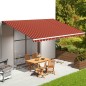 vidaXL Markisenbespannung Orange und Braun 6x3,5 m vidaXL Markisenbespannung Orange und Braun 6x3,5 m