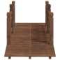 vidaXL Gartenbrücke mit Geländer 150x67x56 cm Massivholz Fichte vidaXL Gartenbrücke mit Geländer 150x67x56 cm Massivholz Fichte