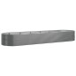 vidaXL Hochbeet Pulverbeschichteter Stahl 510x140x68 cm Grau vidaXL Hochbeet Pulverbeschichteter Stahl 510x140x68 cm Grau