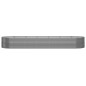 vidaXL Hochbeet Pulverbeschichteter Stahl 510x140x68 cm Grau vidaXL Hochbeet Pulverbeschichteter Stahl 510x140x68 cm Grau