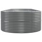 vidaXL Hochbeet Pulverbeschichteter Stahl 510x140x68 cm Grau vidaXL Hochbeet Pulverbeschichteter Stahl 510x140x68 cm Grau