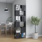 vidaXL Bücherregal Raumteiler Grau 60x24x186 cm Holzwerkstoff vidaXL Bücherregal Raumteiler Grau 60x24x186 cm Holzwerkstoff