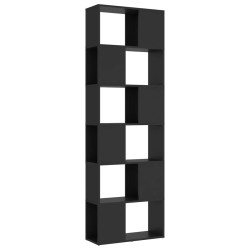 vidaXL Bücherregal Raumteiler Grau 60x24x186 cm Holzwerkstoff