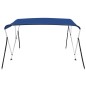 vidaXL 3-Bow Bimini Top Blau 183x140x137 cm vidaXL 3-Bow Bimini Top Blau 183x140x137 cm