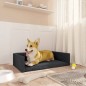 vidaXL Kofferraum-Hundebett Schwarz 70x45 cm Leinenoptik vidaXL Kofferraum-Hundebett Schwarz 70x45 cm Leinenoptik