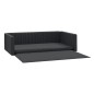 vidaXL Kofferraum-Hundebett Schwarz 70x45 cm Leinenoptik vidaXL Kofferraum-Hundebett Schwarz 70x45 cm Leinenoptik