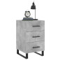 vidaXL Nachttisch Betongrau 40x40x66 cm Holzwerkstoff vidaXL Nachttisch Betongrau 40x40x66 cm Holzwerkstoff