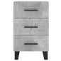 vidaXL Nachttisch Betongrau 40x40x66 cm Holzwerkstoff vidaXL Nachttisch Betongrau 40x40x66 cm Holzwerkstoff