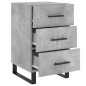 vidaXL Nachttisch Betongrau 40x40x66 cm Holzwerkstoff vidaXL Nachttisch Betongrau 40x40x66 cm Holzwerkstoff