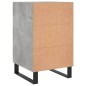 vidaXL Nachttisch Betongrau 40x40x66 cm Holzwerkstoff vidaXL Nachttisch Betongrau 40x40x66 cm Holzwerkstoff