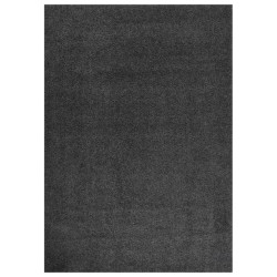 vidaXL Teppich Shaggy Hochflor Anthrazit 120x170 cm