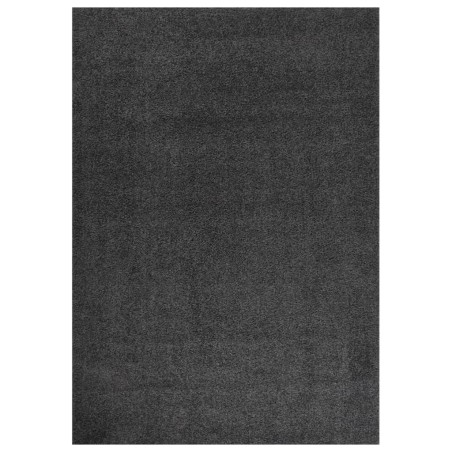 vidaXL Teppich Shaggy Hochflor Anthrazit 120x170 cm