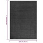vidaXL Teppich Shaggy Hochflor Anthrazit 120x170 cm vidaXL Teppich Shaggy Hochflor Anthrazit 120x170 cm