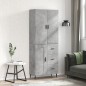 vidaXL Highboard Betongrau 69,5x34x180 cm Holzwerkstoff vidaXL Highboard Betongrau 69,5x34x180 cm Holzwerkstoff