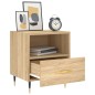 vidaXL Nachttische 2 Stk. Sonoma-Eiche 40x35x47,5 cm Holzwerkstoff