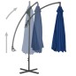 vidaXL Ampelschirm mit Stahlmast 250x250 cm Azurblau vidaXL Ampelschirm mit Stahlmast 250x250 cm Azurblau