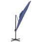 vidaXL Ampelschirm mit Doppeldach Azurblau 300x300 cm vidaXL Ampelschirm mit Doppeldach Azurblau 300x300 cm