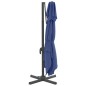 vidaXL Ampelschirm mit Doppeldach Azurblau 300x300 cm vidaXL Ampelschirm mit Doppeldach Azurblau 300x300 cm