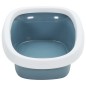 vidaXL Katzenklo Weiß und Blau 58x39x17 cm PP vidaXL Katzenklo Weiß und Blau 58x39x17 cm PP